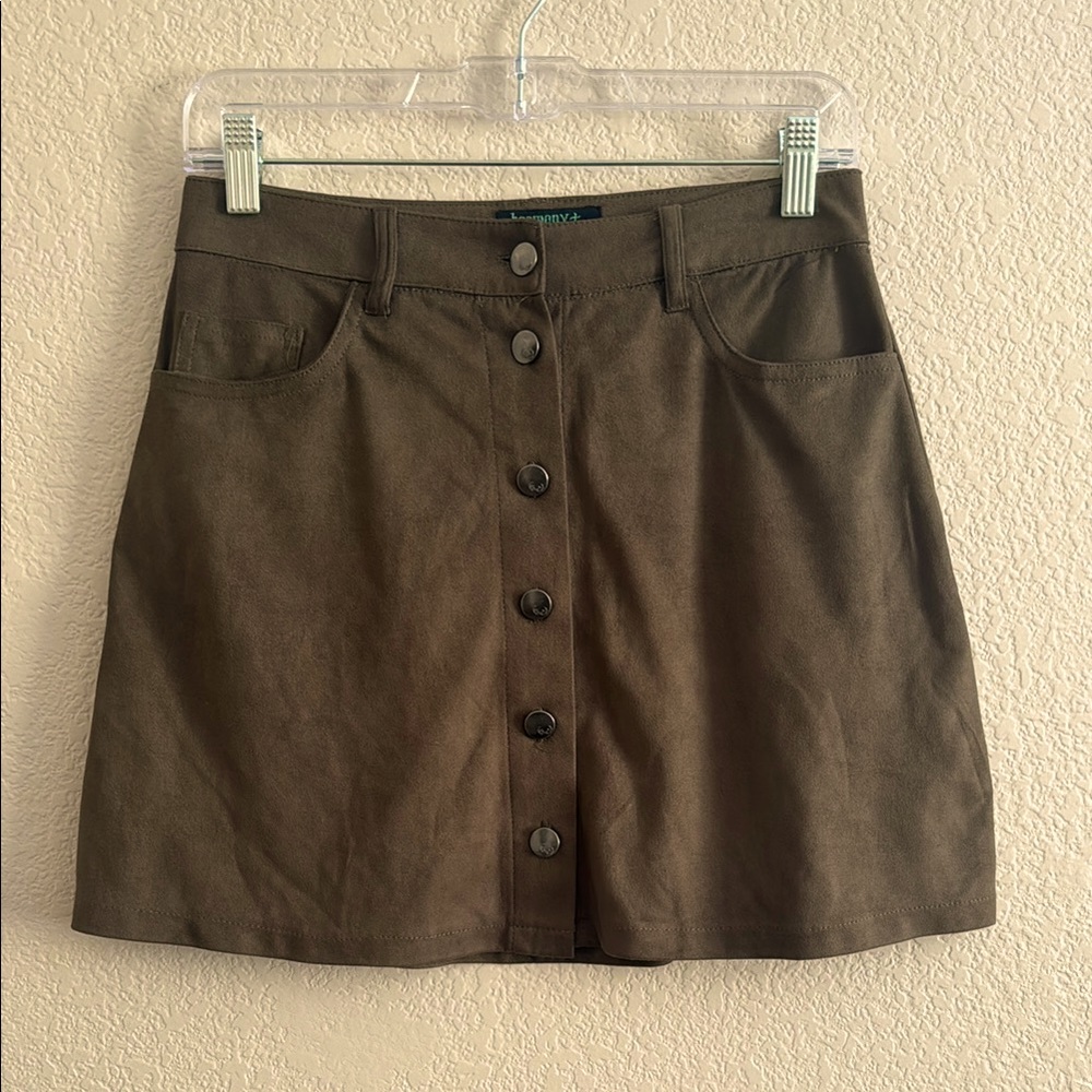Button Front Skirt
